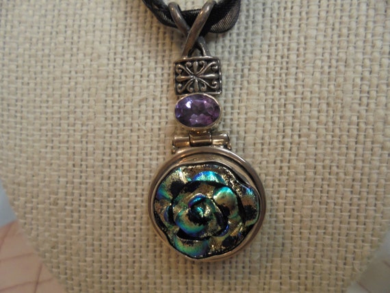 Sterling Silver Multi Colored Metallic / Amethyst… - image 4