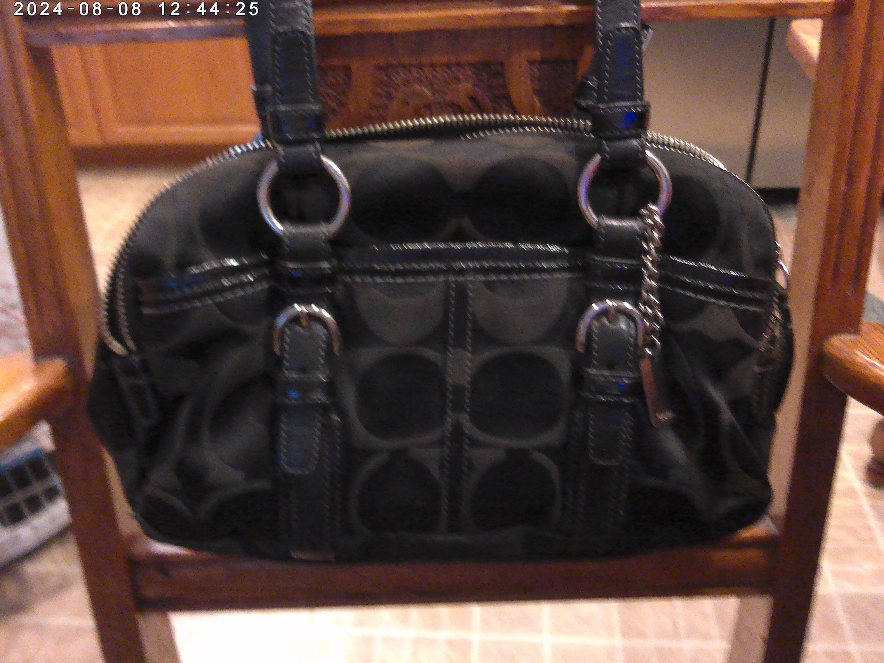 Coach #12680 Signature Black Handbag - Etsy