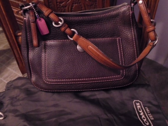 Coach Brown Pebble Leather handbag - image 1