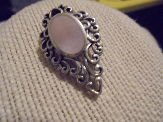 Sterling Silver Mop Pendant - image 4