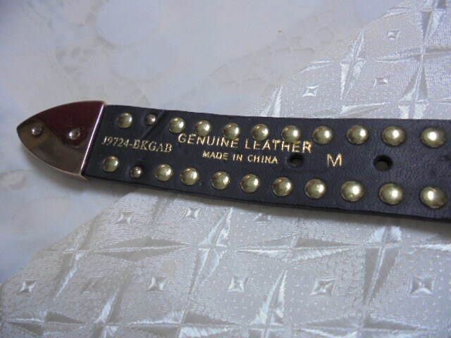 ベルト　christine alexander Christine Alexander Swarovski Crystal /black Leather Belt