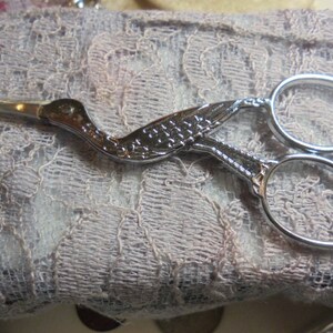 Silver Tone Bird Sewing Scissors 3 1/2 In. - Etsy