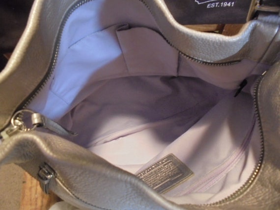 Coach Large Silver Duffle Crossbody/shoulder Handbag #F15064 - Etsy