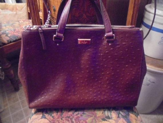 Kate spade top ostrich handbag