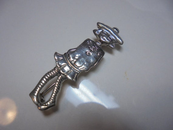 Sterling Silver  Girl  Pin - image 1