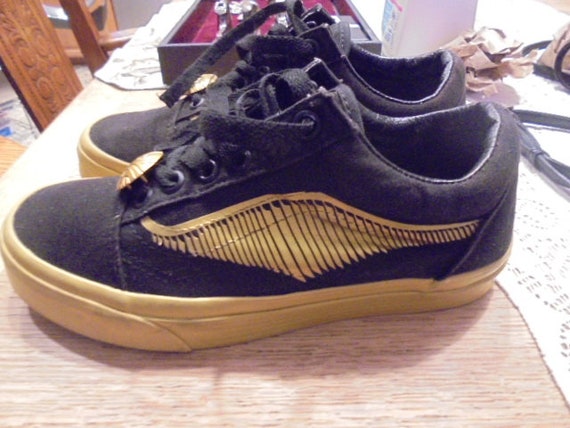 Vans Harry Potter Old Skool Golden Snitch Canvas Shoes sz M W