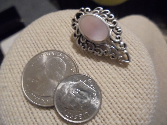 Sterling Silver Mop Pendant - image 3