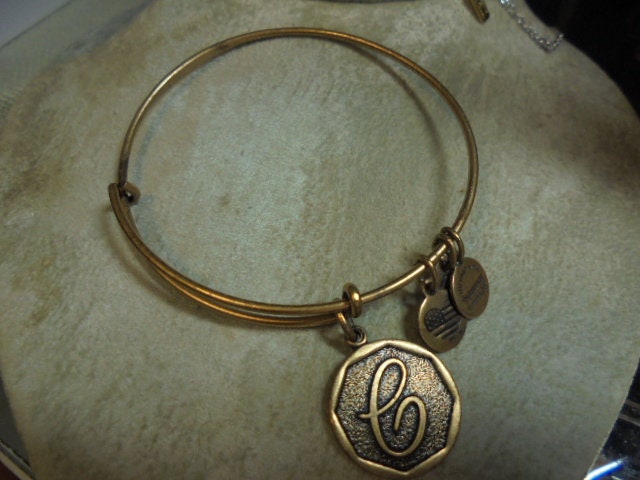 Gold Alex And Ani Alphabet Bracelet Alex And Ani Gold Tone