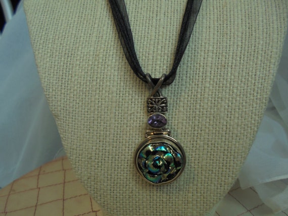 Sterling Silver Multi Colored Metallic / Amethyst… - image 1