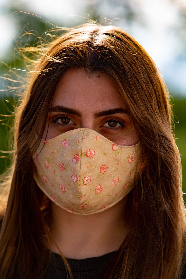 Womens Face Covering Mask Reusable Washable Reversible Moda Etsy