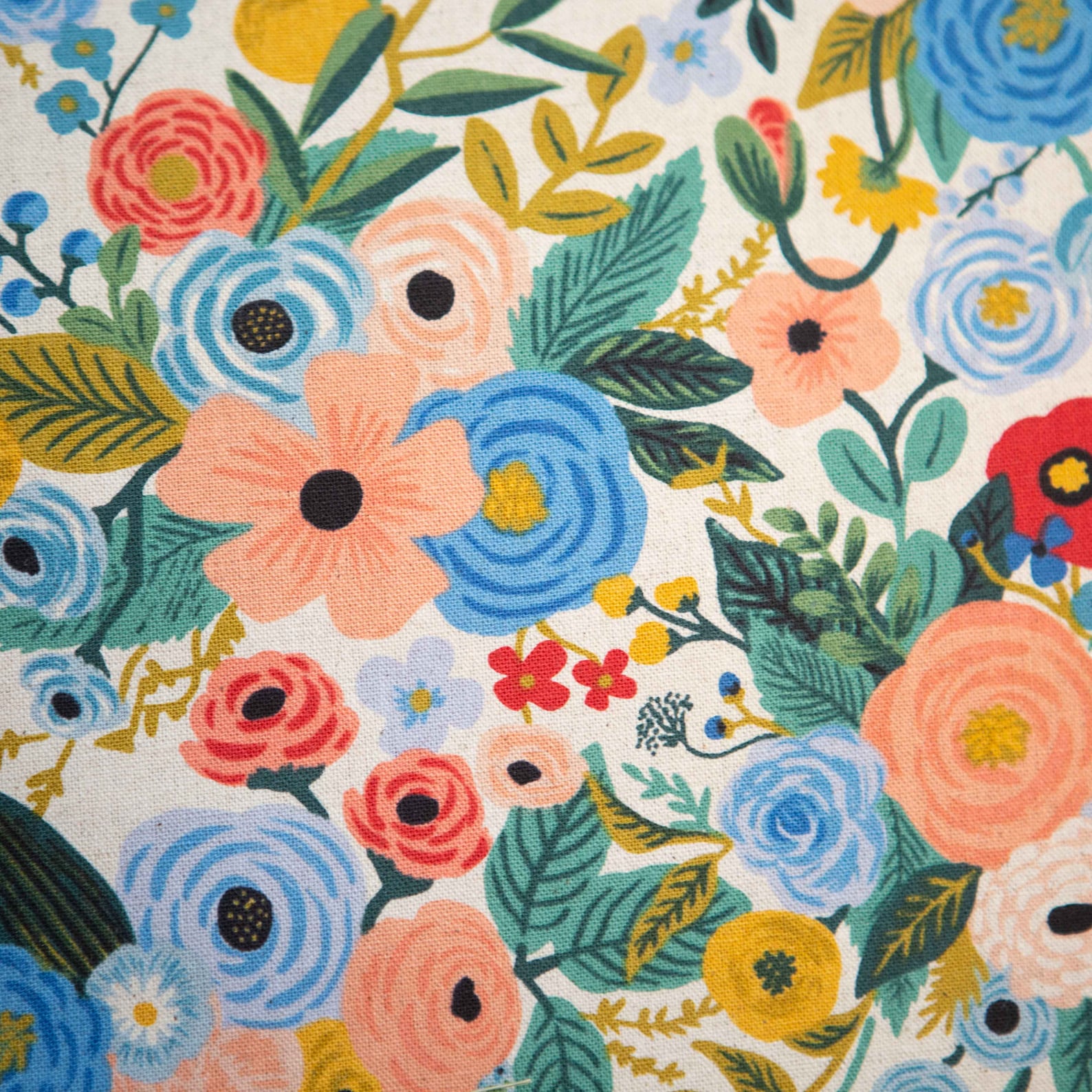 Rifle Paper Co. for Cotton and Steel Canvas Fabric Etsy