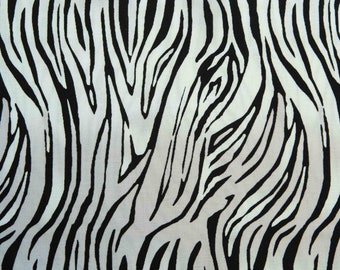 Riley Blake, 100% Cotton Quilting Fabric, On Safari, C10456 White, Zebra, BTY