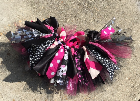 Pink Pirate costume - Pink Pirate Princess Tutu - cruise clothes, double layer pirate Tutu, shabby chic fabric and tulle tutu Il_570xn