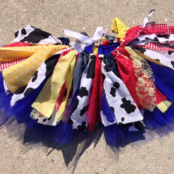 Inspiriert von Toy Story Tutu, Cowgirl Tutu, Jessie Tutu, extra voll shabby chic Cowgirl Tutu
