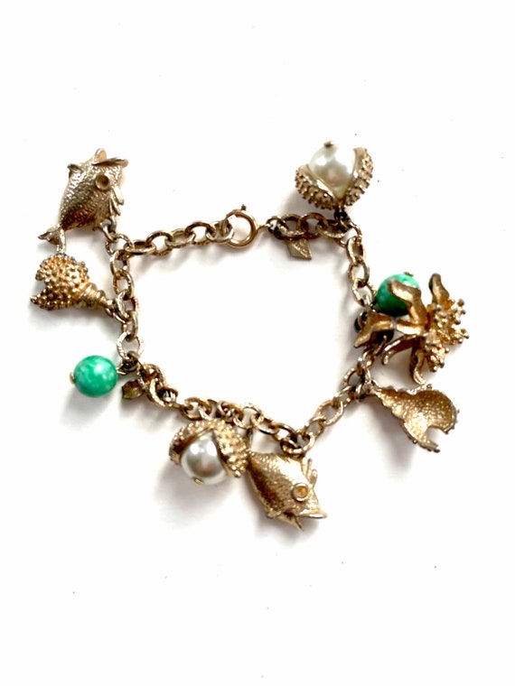 Vintage Ocean Charm Bracelet