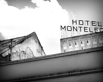 NOLA Photography, Hotel Monteleone, NOLA Architecture, Black White 8x10, Fine Art Print, New Orleans, Travel Photography, Haunted NOLA, Gift