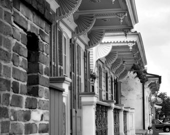 Architecture Photography - NOLA Architecture - Black & White - 8x12 Fine Art Print, New Orleans, French Quarter, Travel Photography