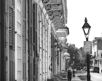 Architecture Photography - NOLA Stoops - Black & White 8x12 Fine Art Photograph, New Orleans, Travel Photography, Landscape, French Quarter