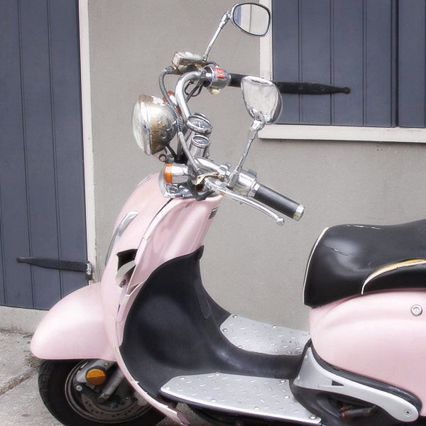 Travel Photography - NOLA Pink Vespa - 8x10 Fine Art Photo - New Orleans Pink Vespa, Travel Photography, Architecture, Louisiana, City