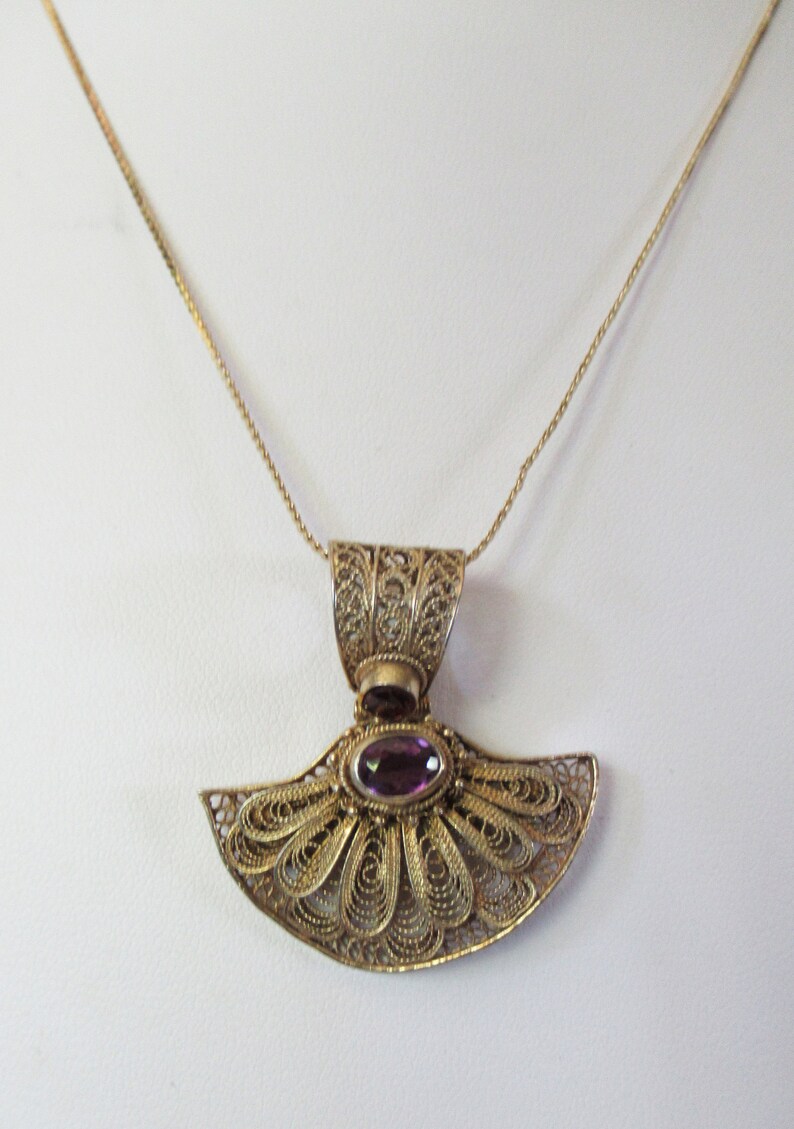 Garnet And Amethyst Vintage Pendant Necklaces Jewelry Valresa Com