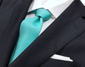 SPA mint green Tie in Solid Tonal