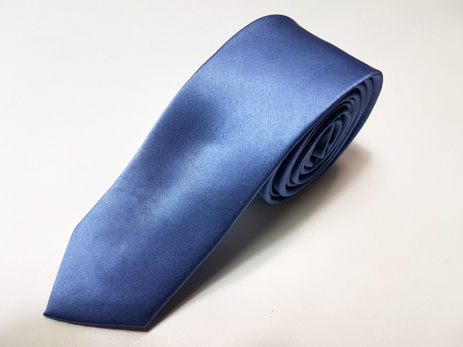 dusty blue silk tie