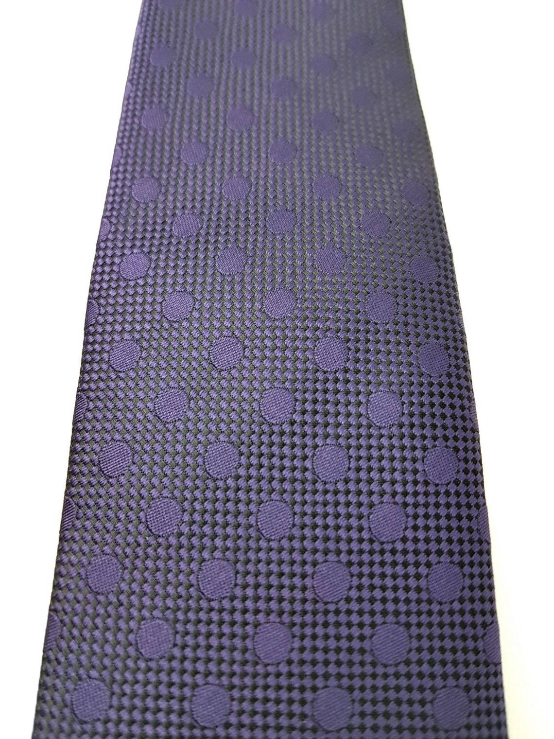 Slim Tie 2.75 Inch in Modern Solid Tonal POLKA DOTS With - Etsy