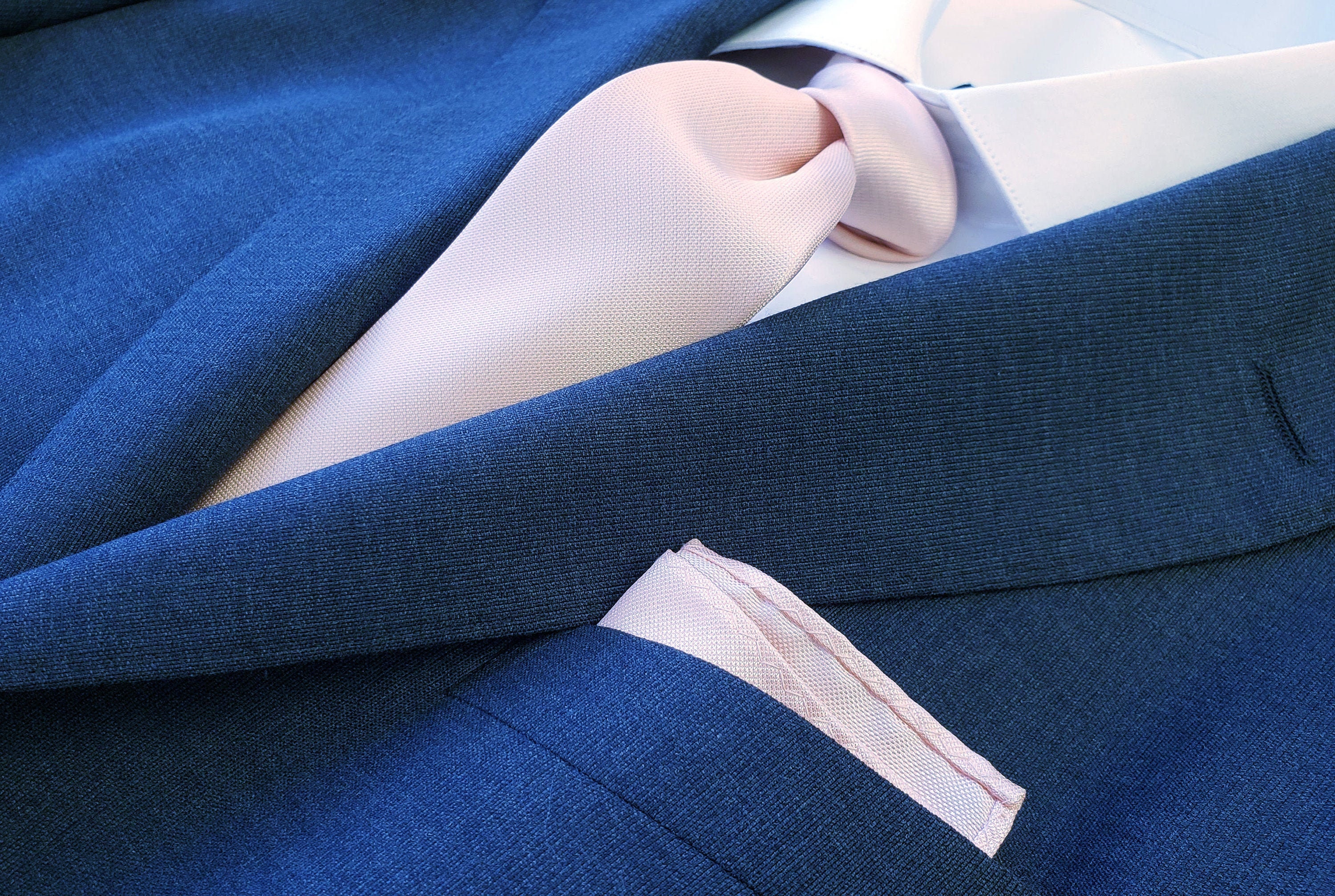 PETAL BLUSH Light Pink Tie in Solid Woven Tonal (Optional Bowtie Pock…