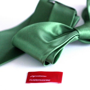 Silk Tie 3 inch Clover Green image 2