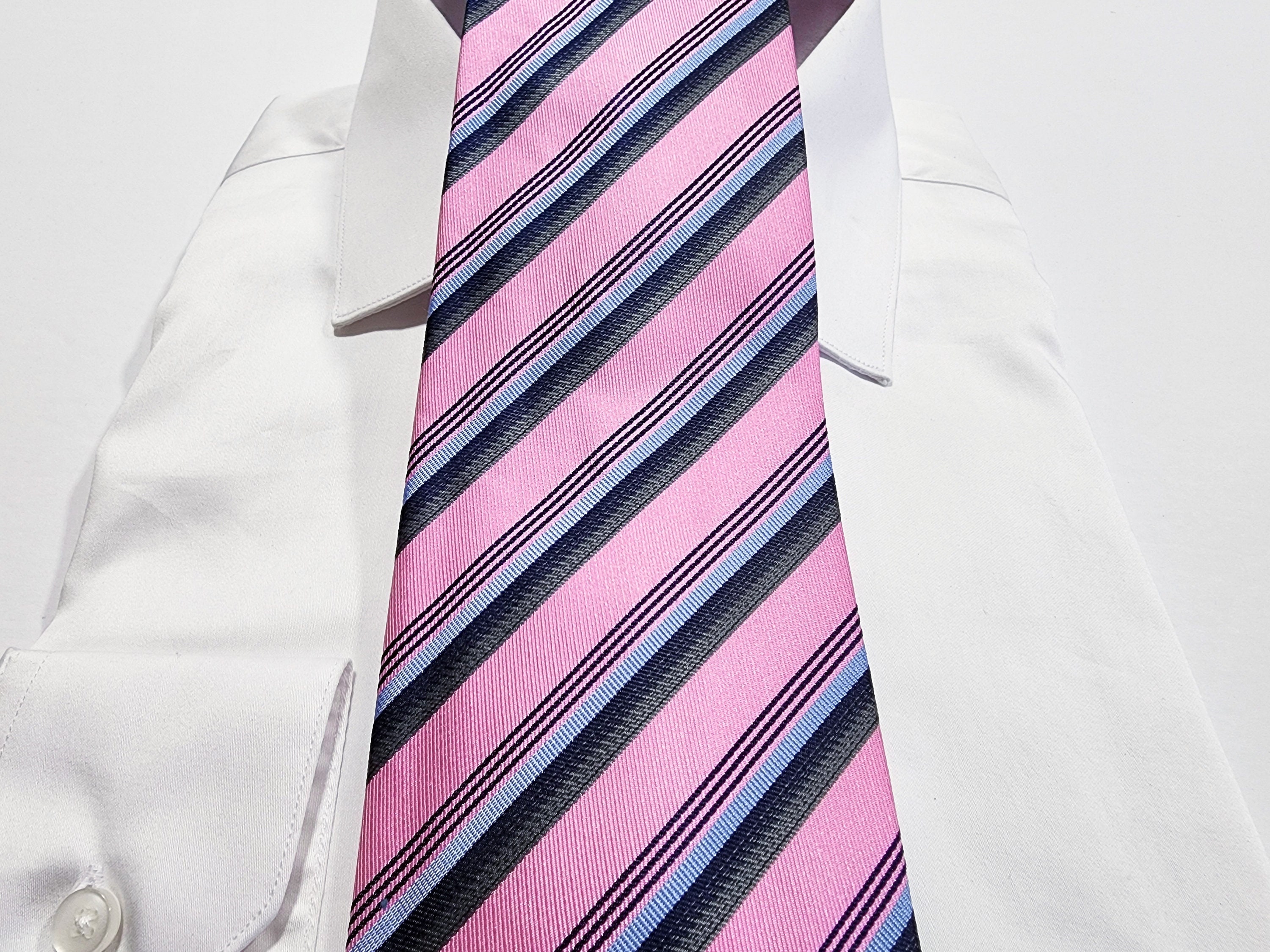 Pink and Blue Tie Etsy