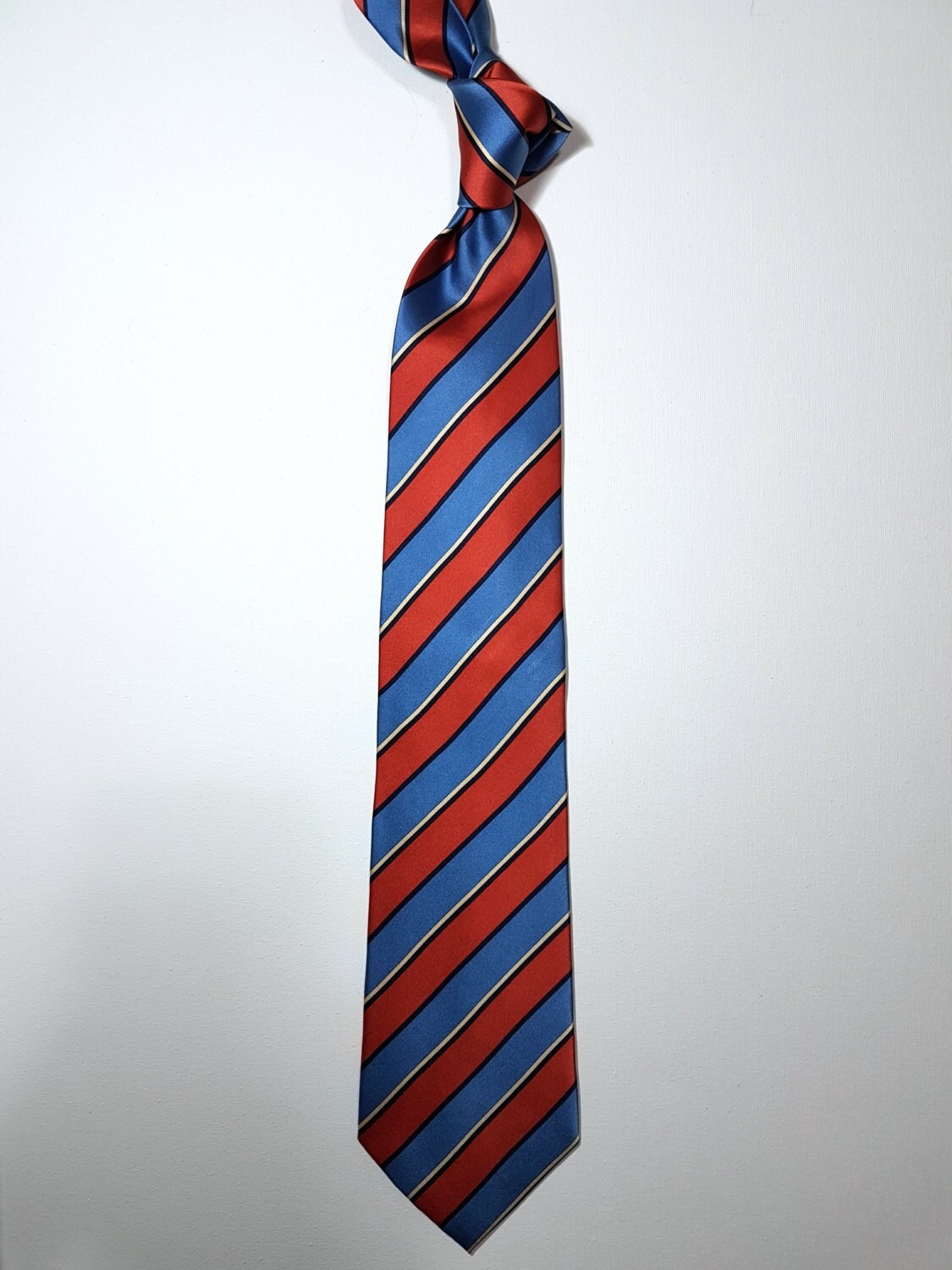 1940s Vintage Style Silk Tie 3.75 Inches Wide With Stripes in - Etsy