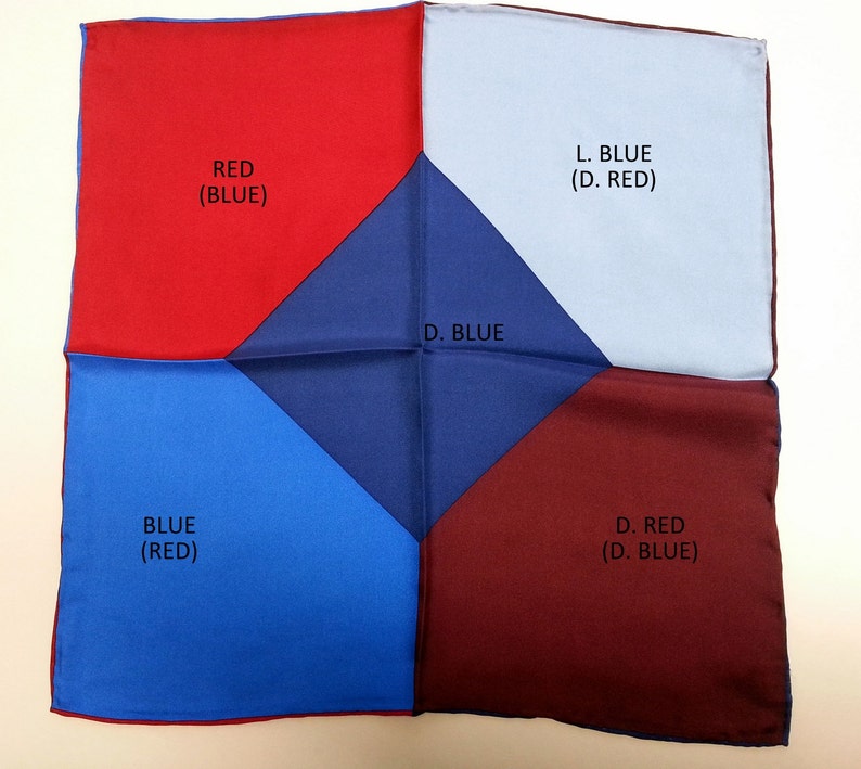 multi coloured pocket square