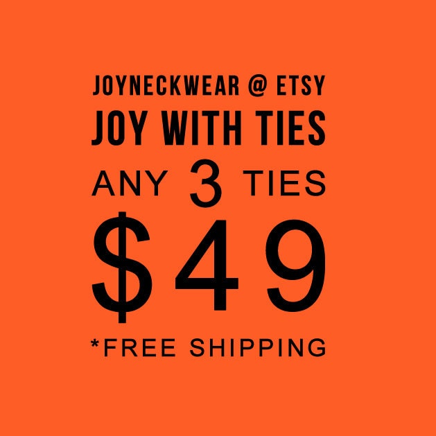 Any 3 Distinct Ties for 49 USD and Free Shipping (conditions apply se…