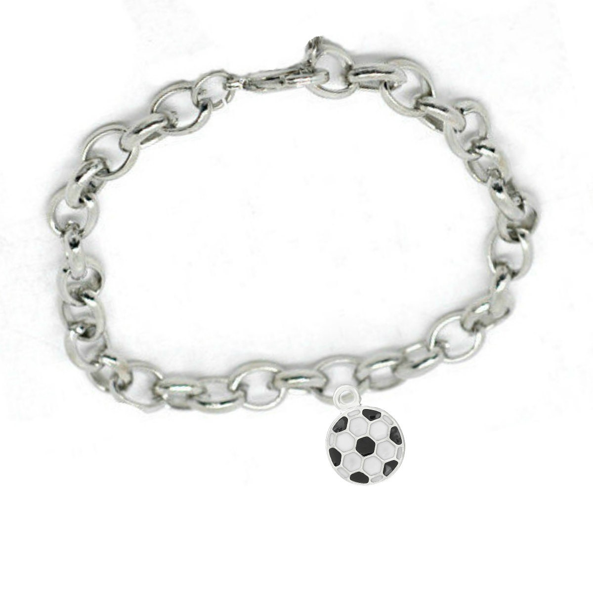 Soccer Bracelet Football Bracelet Charm Bracelet Soccer Etsy