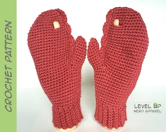 Dr. Lobster mittens CROCHET PATTERN || 3 sizes || Instant Download