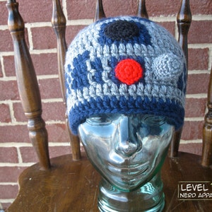 Space Droid I beanie CROCHET PATTERN || 3 sizes || Instant Download