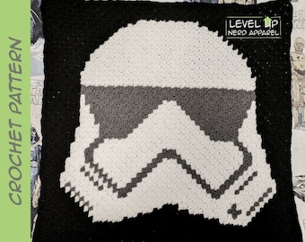 Space Soldier blanket CROCHET PATTERN || 30" x 30" || Instant Download