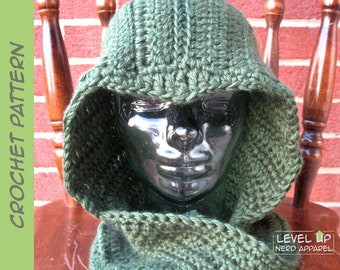 Sarcastic Archer hooded cowl CROCHET PATTERN || Child, Adult || Instant Download