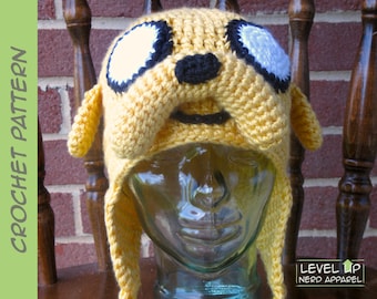 Stretchy Dog earflap hat CROCHET PATTERN || 3 sizes || || Instant Download