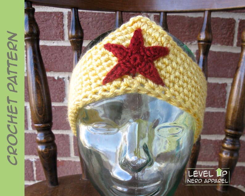 Amazon Warrior headband CROCHET PATTERN 6 sizes Instant Download image 1