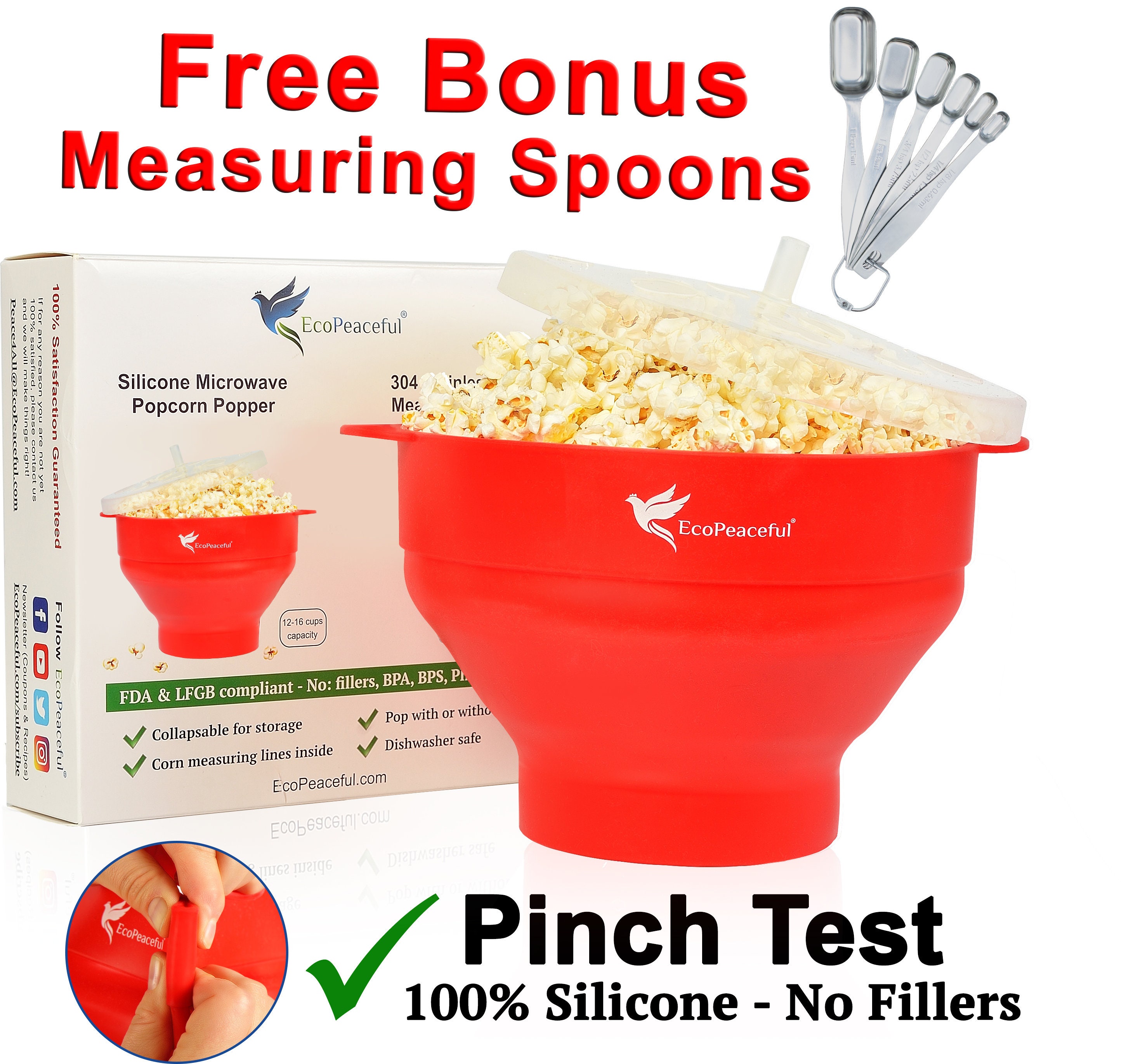 Collapsible Silicone Popcorn Maker in 2023  Microwave popcorn, Easy  popcorn, Perfect popcorn