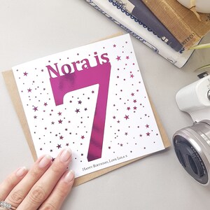 Carte d'anniversaire de l'âge des enfants déjoués (fr) Carte pour les enfants Anniversaire 1er, 2e, 3e, 4e, 5e, 6e, 7e, 8e, 9e carte d'anniversaire pour fille ou garçon !