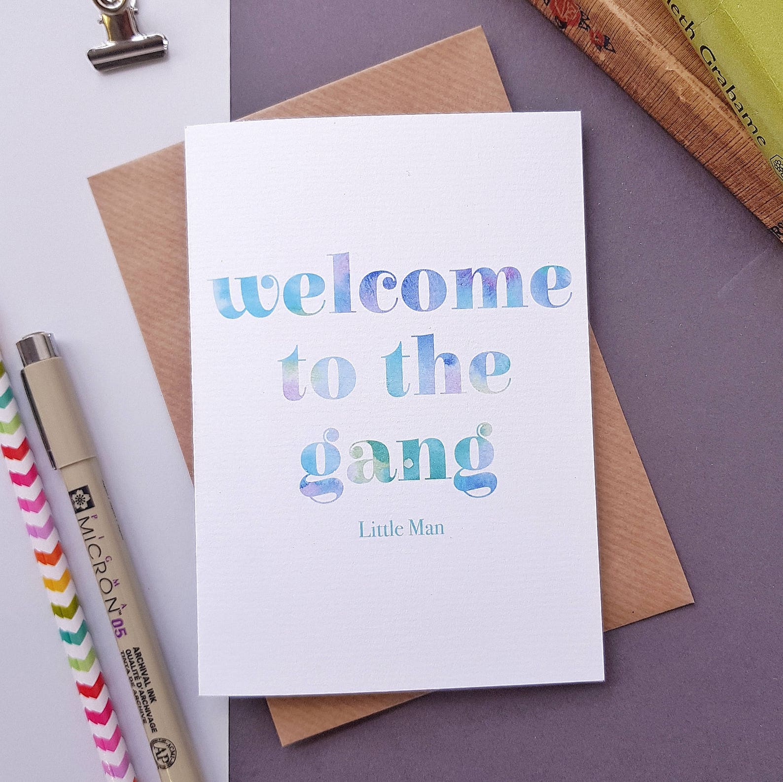 to the gang New Baby Boy Card Newborn Etsy