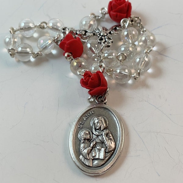 St. Anne, Mother of the Virgin Mary, Chaplet, Patron Saint of Grandmothers, Grandmother of Jesus Chaplet