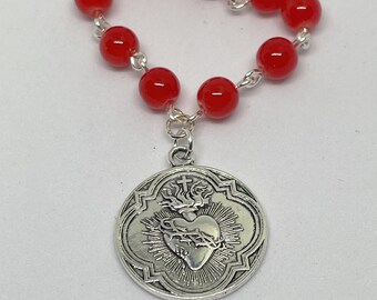 Surrender Novena Ten Bead Chaplet, Pocket Size Novena Chaplet, Catholic Devotional Sacramental. Instructional pamphlet may vary.