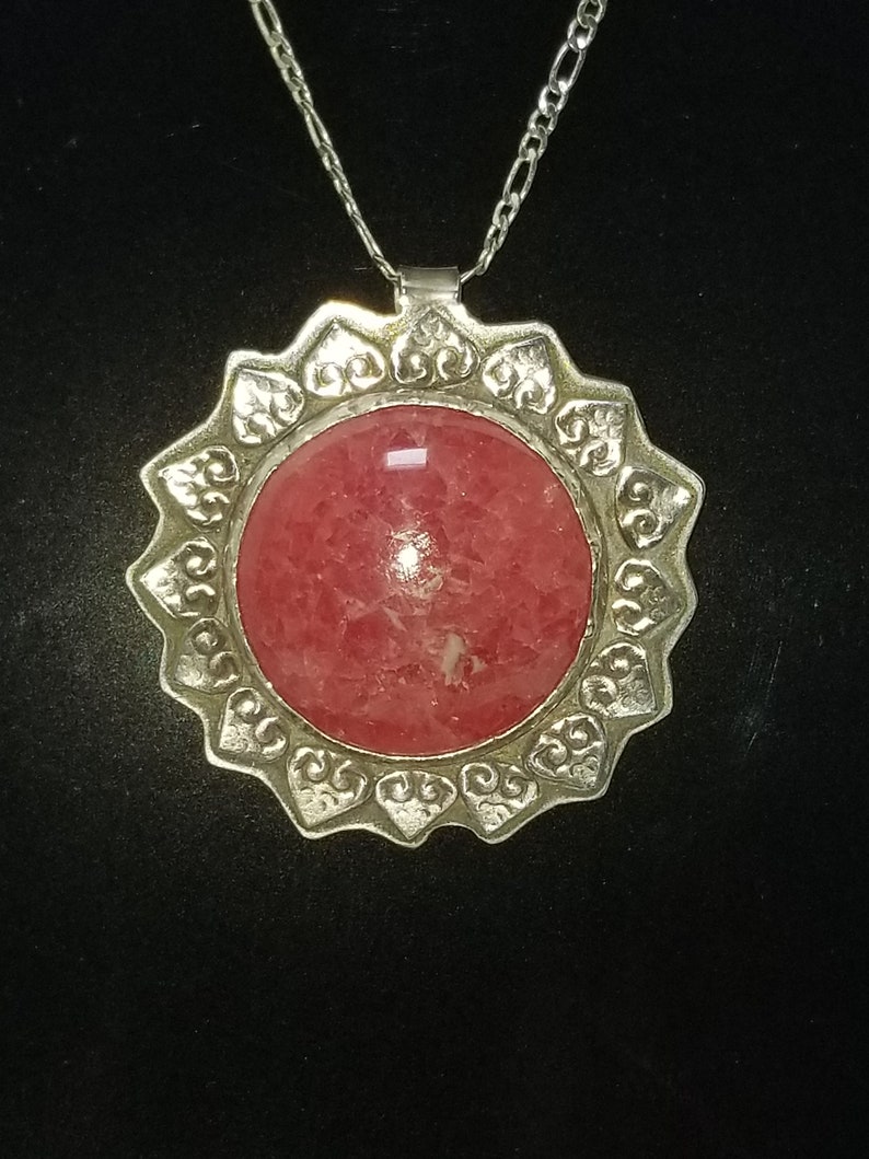 NecklaceNecklaces for WomenStonesStone NecklaceStone Necklace WomenStone PendantStone Pendant NecklaceRhodochrosite Necklace