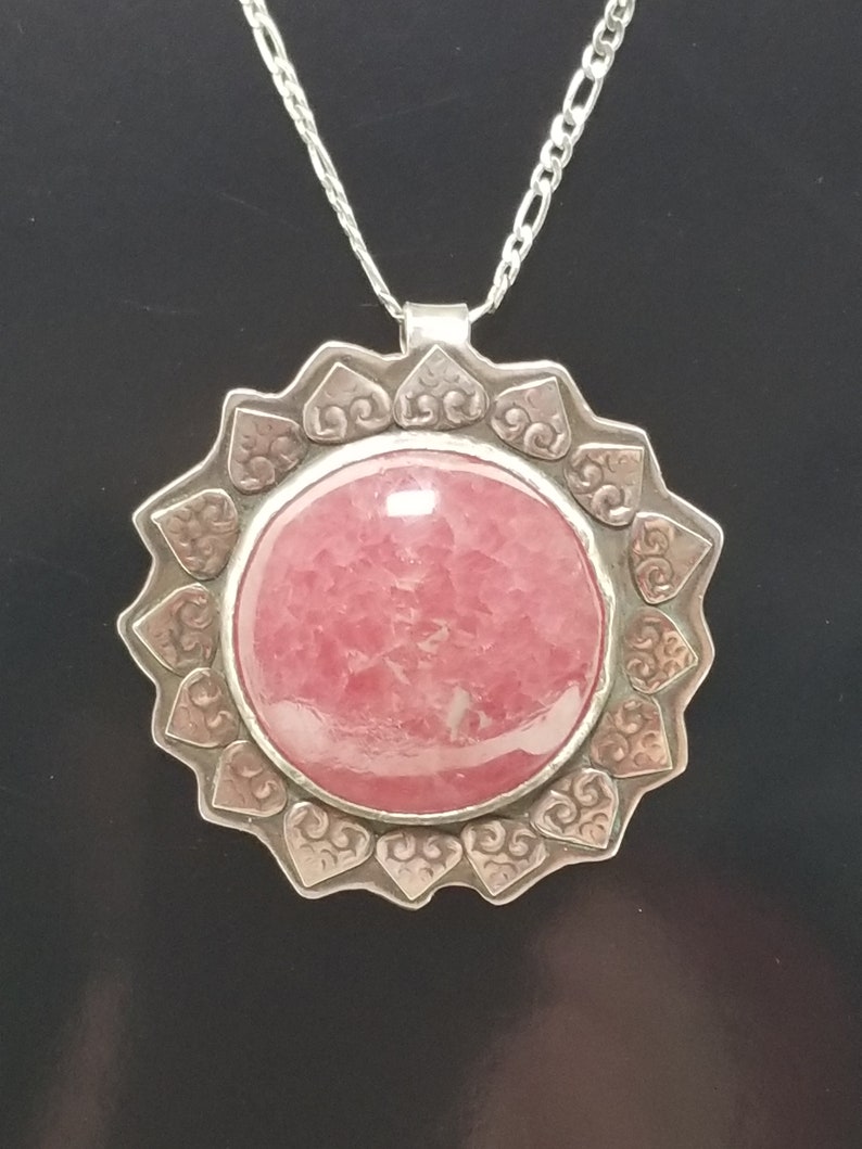 NecklaceNecklaces for WomenStonesStone NecklaceStone Necklace WomenStone PendantStone Pendant NecklaceRhodochrosite Necklace