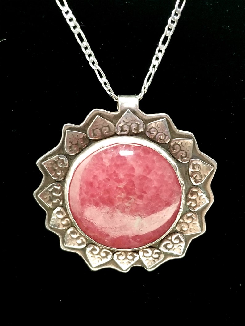 NecklaceNecklaces for WomenStonesStone NecklaceStone Necklace WomenStone PendantStone Pendant NecklaceRhodochrosite Necklace