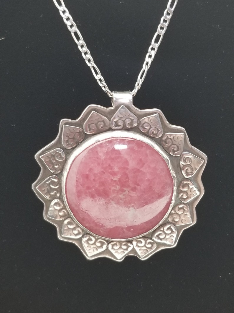 NecklaceNecklaces for WomenStonesStone NecklaceStone Necklace WomenStone PendantStone Pendant NecklaceRhodochrosite Necklace