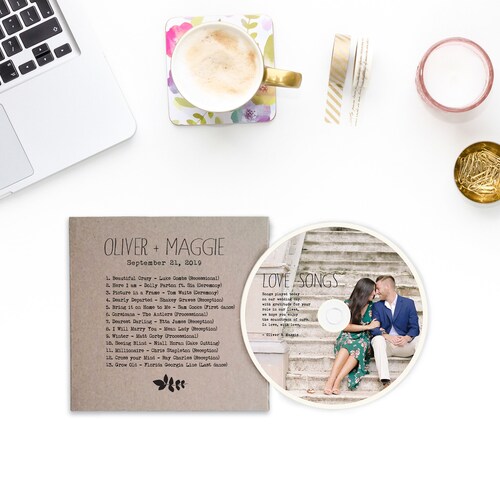 Custom Printed Cds CD Covers CD Wedding Favors Photography Etsy